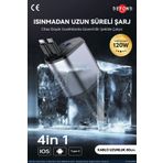 DEFOND Usb C Typec Araç Şarj Aleti,4'ü 1 Arada Hızlı Şarz Araç 66w Araç Usb Şarj Cihaz Samsung Apple