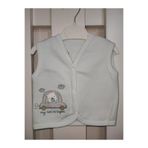Defoshbaby NAKIŞ DETAYLI ARABA FİGÜRLÜ KAPİTONELİ YELEK Mavi-6-9 AY