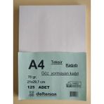 Deftersan A4 Teksir Kağıdı 125 Adet 21x29,7 cm Göz Yormayan Krem Renkli 70 gr