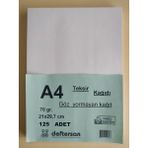 Deftersan A4 Teksir Kağıdı 125 Adet 70 gr