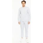 Defy's Erkek Bisiklet Yaka Uzun Kollu Regular Fit Basic Tişört Kar Melanj - 2XL