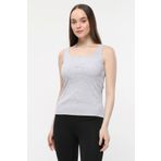 defy's KADIN GENİŞ ASKILI TİŞÖRT KIRÇILLI MELANJ - S