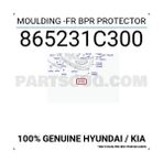 Dega Hyundai Getz Ön Tampon Bandı Sol 2003-2005 (Oem No: 865231C000)
