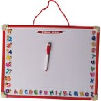 Degar Yazı Tahtası ve Kalemi Çift Taraflı Yazılabilir 32X42 cm - Açık Beyaz