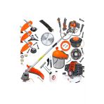 Degatto Alman Xt9900 Profesyonel Krom Piston Çelik Şanzuman Benzinli Ot Çalı Çim Biçme Makinası Yan Tırpan