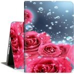 DEGDFSGR Galaxy Tab A 10.1 Kılıf 2019, PU Deri Standlı Katlanabilir Tablet Kılıfı Çok Görüş Açısı ile Samsung Galaxy Tab A 10.1 Tablet [SM-T510/T515/T517], Gül