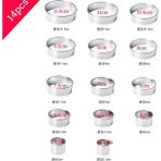 Değer 14 Adet Stil Adet Yuvarlak Kurabiye Bisküvi Kesici Seti Daire Pasta Kalıp Formları Donut ve Çörek Yapımı Için Kalıp Formu Fondan Aletleri (Yurt Dışından) - Kurabiye kalıbı