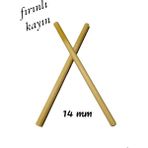 Değerli Hobi Ritim Çubuğu 10 Çift - 20 Adet Pürüzsüz 24 cm 14 mm