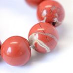 Değerli taş Imperial Jasper inciler kırmızı 6 mm küre doğal taş Jasper boncuk takı incileri el işi boncukları 18 adet