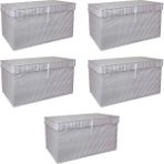 Değirmen Grup Çok Amaçlı Düzenleyici Kutu Organizer Cırt Cırtlı Hurç Mega Plus Boy 40CM x 30CM x 70CM (5 Adet) ( Lisinya )