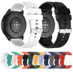 Değiştirme takımını izle Samsung Galaxy Gear Sport/S2 klasik 20mm için çıkıntılı baş silikon kayış gümüş tokası