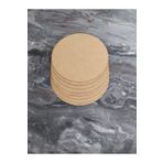 dehaberk Ahşap Supla 8 Adet Ham MDF Lazer Kesim 3 mm Kalınlık 30 cm Çap Yuvarlak Servis Altı Supla Kahverengi