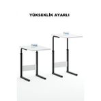 DEHALİMİTED Yükseklik Ayarlı Hasta Yemek Masası Laptop Yatak Sehpası Koltuk Masası