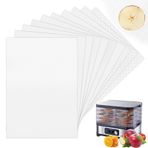 Dehidratör makinesi için kurutucu folyo, 10 adet kurutucu yaprak, 27 x 17 cm yapışmaz silikon, buharlı matlar, file folyo, meyve kurutucu için, BPA içermez, meyve derisi, mat, gıda, meyve kurutma