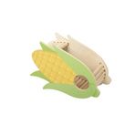 Dehner Lieblinge kemirgen evi Corncob, hamster/kemirgen/fareler için kemirgen aksesuarı, yakl. 21,5 x 14 x 9 cm, FSC® sertifikalı çam ağacı/kontrplak, yeşil/sarı/doğal