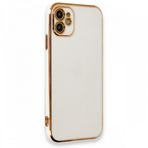 Deilmi iPhone 11 Kılıf Luxury Seri Kamera Korumalı Silikon Kapak Beyaz