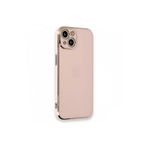 Deilmi iPhone 13 Kılıf Luxury Seri Kamera Korumalı Silikon Kapak Pembe