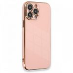 Deilmi iPhone 13 Pro Kılıf Luxury Seri Kamera Korumalı Silikon Kapak Pembe