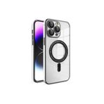 Deilmi iPhone 14 Pro Kılıf Gold Seri Lazer Silikon Kapak Siyah