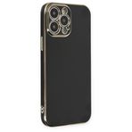 Deilmi iPhone 14 Pro Kılıf Luxury Seri Kamera Korumalı Silikon Kapak Siyah