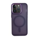 Deilmi iPhone 14 Pro Max Kılıf FreyaX Seri Magsafe Uyumlu Silikon Kapak Mor