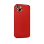 Deilmi iPhone 15 Kılıf Luxury Seri Kamera Korumalı Silikon Kapak Kırmızı