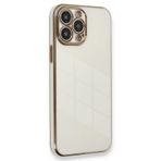 Deilmi iPhone 15 Pro Kılıf Luxury Seri Kamera Korumalı Silikon Kapak Beyaz