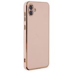 Deilmi Samsung Galaxy A04 Kılıf Luxury Seri Kamera Korumalı Silikon Kapak Pembe