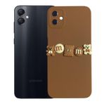 Deilmi Samsung Galaxy A05 Kılıf 3D M Bear Kamera Korumalı Silikon Kapak Kahverengi