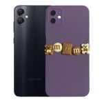 Deilmi Samsung Galaxy A05 Kılıf 3D M Bear Kamera Korumalı Silikon Kapak Mor