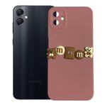 Deilmi Samsung Galaxy A05 Kılıf 3D M Bear Kamera Korumalı Silikon Kapak Pembe