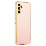 Deilmi Samsung Galaxy A14 Kılıf Luxury Seri Kamera Korumalı Silikon Kapak Pembe
