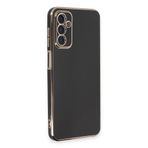 Deilmi Samsung Galaxy A14 Kılıf Luxury Seri Kamera Korumalı Silikon Kapak Siyah