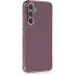 Deilmi Samsung Galaxy A54 5G Kılıf Luxury Seri Kamera Korumalı Silikon Kapak Lila