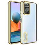 Deilmi Xiaomi Redmi Note 11 / 11S 4G Kılıf Hole Lazer Silikon Kapak Gold-Altın