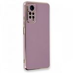 Deilmi Xiaomi Redmi Note 11 Pro Kılıf Luxury Seri Kamera Korumalı Silikon Kapak Lila