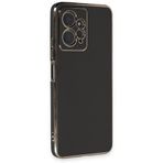 Deilmi Xiaomi Redmi Note 12 Kılıf Luxury Seri Kamera Korumalı Silikon Kapak Siyah