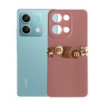 Deilmi Xiaomi Redmi Note 13 5G Kılıf 3D M Bear Kamera Korumalı Silikon Kapak Pembe