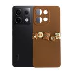 Deilmi Xiaomi Redmi Note 13 Pro 5G Kılıf 3D M Bear Kamera Korumalı Silikon Kapak Kahverengi