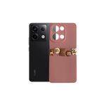 Deilmi Xiaomi Redmi Note 13 Pro 5G Kılıf 3D M Bear Kamera Korumalı Silikon Kapak Pembe