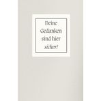 Deine Gedanken sind hier sicher: Dein Notizbuch und Planer für Schule, Studium, Arbeit oder Freizeit