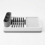 DEİNHAUS Tezgah Üstü Bulaşık Kurutmalık, Çok Bölmeli Tabak ve Bardak Düzenleyici, Kaşıklıklı Mutfak Organizer 42 cm