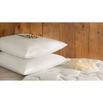 Dejavu Teks Elyaf Yastık 900 gr 4'lü 50 x 70 cm Pamuklu Kılıf Antialerjik - 50 x 70 cm - Beyaz