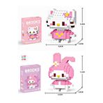 Dek Toy Store BRİCKS Hello Kitty ve My Melody 2'li Figür 3D Puzzle Yap-Boz hobi