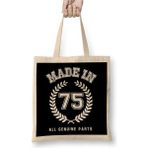 Dekado 1975 Made In 75 All Genuine Parts Bez Çanta Uzun Saplı - 07028-Renkli