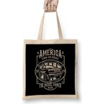 Dekado America Runs On Diesel Truck Bez Çanta Uzun Saplı - 07028-Renkli