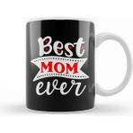 Dekado Best Mom Ever Gifts Anneler Günü 03 Kupa Bardak Porselen