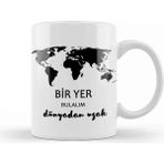 Dekado Bir Yer Bulalım Dünyadan Uzak Kupa Bardak Porselen