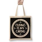 Dekado Coding Is My Cardio Fitness Gym Workout Mens Womens 01 Bez Çanta Uzun Saplı - 07028-Renkli