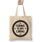 Dekado Coding Is My Cardio Fitness Gym Workout Mens Womens Bez Çanta Uzun Saplı - 07028-Renkli